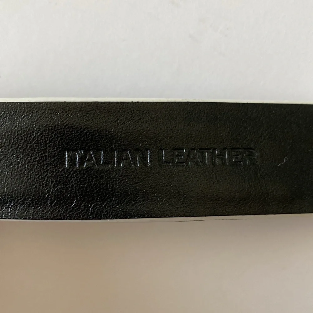 Ralph Lauren black white skinny belt women’s medium